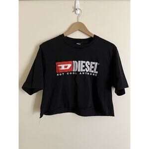 Diesel Not Cool Anymore Women’s T Shirt Size L *CROPPED*
